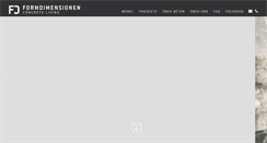 Desktop Screenshot of formdimensionen.com