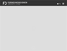 Tablet Screenshot of formdimensionen.com